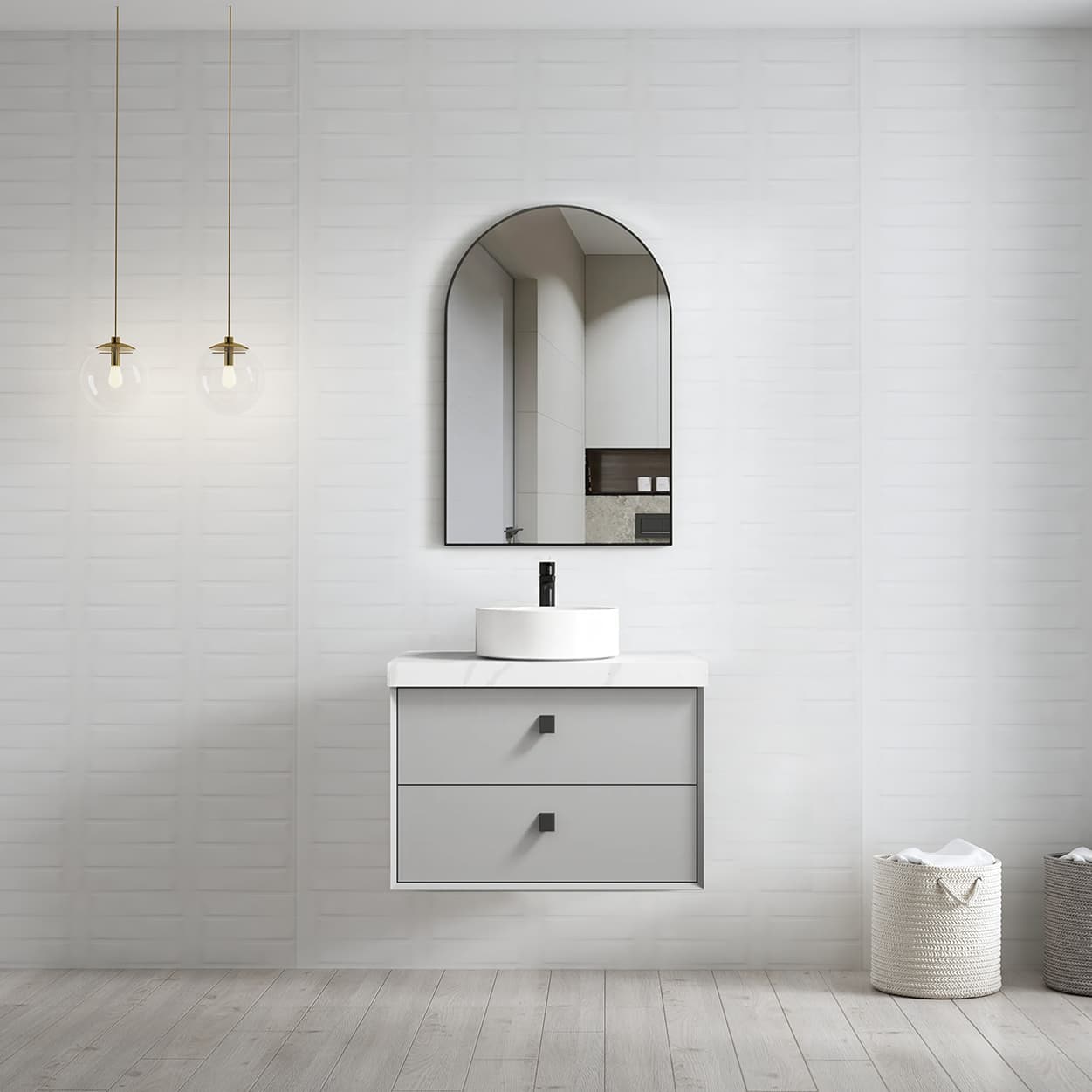 Azure Grey Wall Hung Vanity